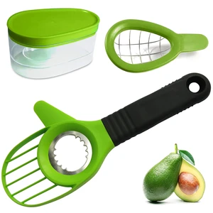 Avocado Slicer 3 Piece Set - Avocado Slicer Tool, Cutter, Knife, Peeler, Pitter, Cuber, Dicer & Avocado Keeper For Everything That You Will Ever Need For Your Avocados Avocado Slicer 3 Piece Set - Avocado Slicer Tool, Cutter, Knife, Peeler, Pitter, Cuber, Dicer & Avocado Keeper For Everything That You Will Ever Need For Your Avocados