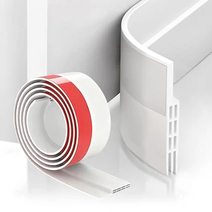 Door Draft Stopper, Door Sweep for Bottom of Door, Weather Stripping Seal, Garage Window Blocker Noise Cold Air Insulation, Installs Quickly and Easily, White 2" W x 39" L Door Draft Stopper, Door Sweep for Bottom of Door, Weather Stripping Seal, Garage Window Blocker Noise Cold Air Insulation, Installs Quickly and Easily, White 2" W x 39" L