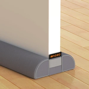 Under Door Draft Stopper, 36 Inch Adjustable Door Gap Filler, Gray | Dual-Sided Soundproof Door Sweep for Blocking Noise Cold Air, Smoke, Dust & Light Easy Install, Energy Saving, Washable Under Door Draft Stopper, 36 Inch Adjustable Door Gap Filler, Gray | Dual-Sided Soundproof Door Sweep for Blocking Noise Cold Air, Smoke, Dust & Light Easy Install, Energy Saving, Washable