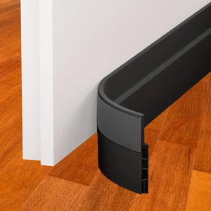 Under Door Draft Stopper - 39 Inch Adhesive Door Sweep for Interior/Exterior, Door Blocker (Charcoal, 39.3 Inches) Under Door Draft Stopper - 39 Inch Adhesive Door Sweep for Interior/Exterior, Door Blocker (Charcoal, 39.3 Inches)