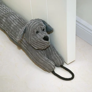 Under Door Draft Stopper Decorative Wind Stopper 36 inch for Door & Window, Weighted Animal Air Draft Stopper Snake Noise Blocker for Bottom of Door with Hanging Loops - Grey Dog Under Door Draft Stopper Decorative Wind Stopper 36 inch for Door & Window, Weighted Animal Air Draft Stopper Snake Noise Blocker for Bottom of Door with Hanging Loops - Grey Dog