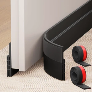 2 Pack Under Door Draft Stopper Weather Stripping Door Seal Threshold Strip | Self-adhesive silicone door draft stopper for blocking air loss, noise, dust and bug, door gap reducer for bottom door 2 Pack Under Door Draft Stopper Weather Stripping Door Seal Threshold Strip | Self-adhesive silicone door draft stopper for blocking air loss, noise, dust and bug, door gap reducer for bottom door