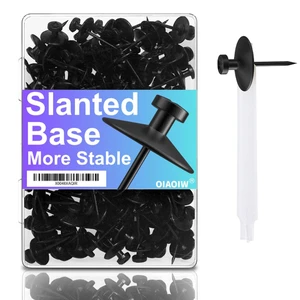 50pcs Black Thumb Tacks - Heavy Duty Double Headed Metal Wall Tacks 50pcs Black Thumb Tacks - Heavy Duty Double Headed Metal Wall Tacks