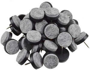 40pcs Round Heavy Duty Nail-on Felt Pad for Furniture Chair Table Leg Feet Floor Protectors Slide Smoothly (Black, Pad Diameter 20mm) 40pcs Round Heavy Duty Nail-on Felt Pad for Furniture Chair Table Leg Feet Floor Protectors Slide Smoothly (Black, Pad Diameter 20mm)