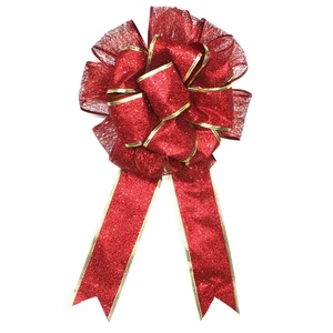 Red Christmas Tree Topper Bow,Festive Christmas Tree Bows for Holiday Decor | Crafted From Durable Polyester For A Lightweight Yet Structured Look. Perfect For Weddings,ValentineS Day Parties, Proms Red Christmas Tree Topper Bow,Festive Christmas Tree Bows for Holiday Decor | Crafted From Durable Polyester For A Lightweight Yet Structured Look. Perfect For Weddings,ValentineS Day Parties, Proms
