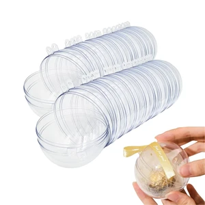 20 Clear Fillable Ornaments Balls- 80mm/3.15" Transparent Plastic Thickened Spherical Assembled Craft, for Christmas Tree Decor, and Festive Days Home Party(8cm) 20 Clear Fillable Ornaments Balls- 80mm/3.15" Transparent Plastic Thickened Spherical Assembled Craft, for Christmas Tree Decor, and Festive Days Home Party(8cm)