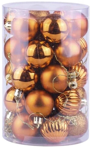 34 Pieces Christmas Balls Ornaments Shatterproof Glitter Balls Xmas Tree Hanging Decorations for Christmas Tree Decoration, PVC,Bronze 34 Pieces Christmas Balls Ornaments Shatterproof Glitter Balls Xmas Tree Hanging Decorations for Christmas Tree Decoration, PVC,Bronze