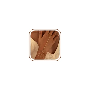 14K Gold Plated Hand Chain Bracelets for Women Stack Jewelry | Dainty Finger Ring Bracelet, Adjustable Waterproof Non Tarnish Gold Bracelets Set, Prom Body Jewelry Gift for Women 14K Gold Plated Hand Chain Bracelets for Women Stack Jewelry | Dainty Finger Ring Bracelet, Adjustable Waterproof Non Tarnish Gold Bracelets Set, Prom Body Jewelry Gift for Women
