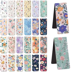 24 Pieces Magnetic Bookmarks for Women | Floral Book Markers Gifts for Students Teachers Reading Book Lovers 24 Pieces Magnetic Bookmarks for Women | Floral Book Markers Gifts for Students Teachers Reading Book Lovers