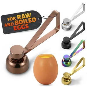 Egg Cracker Tool for Raw Eggs, Pull-and-Release Topper (Copper) | Stainless Steel Egg Shell Opener for Soft & Hard-Boiled Eggs; Clean-Cut; Yolk Intact; for Breakfast & Baking; Dishwasher Safe Egg Cracker Tool for Raw Eggs, Pull-and-Release Topper (Copper) | Stainless Steel Egg Shell Opener for Soft & Hard-Boiled Eggs; Clean-Cut; Yolk Intact; for Breakfast & Baking; Dishwasher Safe