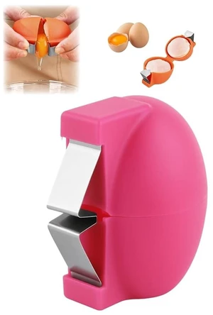 Egg Shell Opener Stainless Steel Egg Cracker Tool Multifunctional Eggs Separator Tools for Raw and Hard Boiled Eggs Egg Peeler Cube Eggshell Breaker Raw Eggs Cracking Tool Cute Kitchen Gadgets, Pink Egg Shell Opener Stainless Steel Egg Cracker Tool Multifunctional Eggs Separator Tools for Raw and Hard Boiled Eggs Egg Peeler Cube Eggshell Breaker Raw Eggs Cracking Tool Cute Kitchen Gadgets, Pink