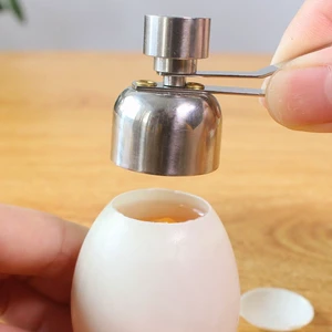 Egg Cracker Tool, 2.5cm Small Size Stainless Steel Egg Shell Cutter Tool, Egg Top Cutter for/Soft Hard Boiled Egg(M) Egg Cracker Tool, 2.5cm Small Size Stainless Steel Egg Shell Cutter Tool, Egg Top Cutter for/Soft Hard Boiled Egg(M)