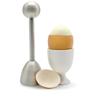 Stainless Steel Egg Topper & Perfect Egg Shell Opener for Soft Boiled Eggs | Egg Cracker for Hard Boiled Eggs & Precision Soft Boiled Egg Cutter, 1 Unit (Egg Cup Not Included) Stainless Steel Egg Topper & Perfect Egg Shell Opener for Soft Boiled Eggs | Egg Cracker for Hard Boiled Eggs & Precision Soft Boiled Egg Cutter, 1 Unit (Egg Cup Not Included)