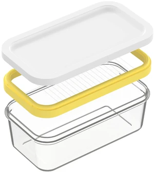 Butter Cutter Slicer and keeper for Fridge, Butter Container | Compact 200g Fits East and West Coast Butter Sticks, PC with Stainless Steel Cutting Grid Container, Non-airtight Lid Butter Cutter Slicer and keeper for Fridge, Butter Container | Compact 200g Fits East and West Coast Butter Sticks, PC with Stainless Steel Cutting Grid Container, Non-airtight Lid
