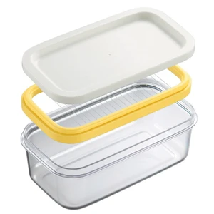 Butter Slicer Cutter and Airtight Container for Fridge | 2In1 Butter Slicer & Keeper, Butter Dish Container with StainlessSteel Cutting Wires, Slices After 15-20 Mins Softening Butter Slicer Cutter and Airtight Container for Fridge | 2In1 Butter Slicer & Keeper, Butter Dish Container with StainlessSteel Cutting Wires, Slices After 15-20 Mins Softening