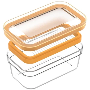 Airtight Butter Slicer Cutter, 280g Stick Butter Container Storage Dish with Lid for Fridge Airtight Butter Slicer Cutter, 280g Stick Butter Container Storage Dish with Lid for Fridge