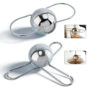 2pcs Coffee Cooling Ball, Coffee Rapid Chilling Ice Ball with 2 Type Stands | Stainless Steel NoDilution Frozen Ball, Coffee Chiller Tool for Cold Brew, Cocktail & Whiskey Preserves Full Flavor 2pcs Coffee Cooling Ball, Coffee Rapid Chilling Ice Ball with 2 Type Stands | Stainless Steel NoDilution Frozen Ball, Coffee Chiller Tool for Cold Brew, Cocktail & Whiskey Preserves Full Flavor