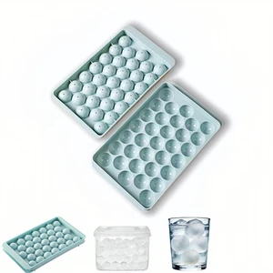 Round Ice Ball Maker Tray with Lid, 33-Cavity Mini Sphere Mold, 0.98 Inch, BPA-Free Plastic, Easy Release, for Cocktails, Whiskey, Coffee Round Ice Ball Maker Tray with Lid, 33-Cavity Mini Sphere Mold, 0.98 Inch, BPA-Free Plastic, Easy Release, for Cocktails, Whiskey, Coffee