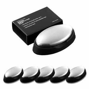 5 Packs Stainless Steel Bar Soap, Metal Soap Bar Odor Removing Bar, Remove Odor of Onion, Garlic and Fish 5 Packs Stainless Steel Bar Soap, Metal Soap Bar Odor Removing Bar, Remove Odor of Onion, Garlic and Fish