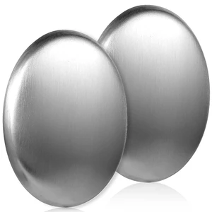 2 Pack Stainless Steel Soap Bar, Silver Odor Remover Magic Metal Odor Absorber Soap Rubbing Stone Kitchen Gadgets Eliminating Hands Skin Smell Like Onion Garlic Strong Scents (Oval) 2 Pack Stainless Steel Soap Bar, Silver Odor Remover Magic Metal Odor Absorber Soap Rubbing Stone Kitchen Gadgets Eliminating Hands Skin Smell Like Onion Garlic Strong Scents (Oval)