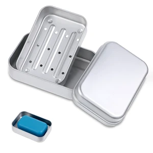 Aluminium Travel Soap Container Metal Travel Soap Dish with Lid Self Draining Soap Tin Bar Holder Case Box for Camp Travel Gym Hiking Home Bathroom Aluminium Travel Soap Container Metal Travel Soap Dish with Lid Self Draining Soap Tin Bar Holder Case Box for Camp Travel Gym Hiking Home Bathroom