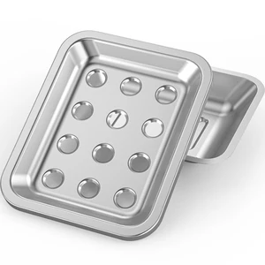 Stainless Steel Soap Dish for Kitchen Sink, Large Draining Tray | Metal Soap Holder for Bathroom, Shower, Kitchen Sink Counter, Container for Sponges, Steel wool, Scrub brushes, Anti-Rust Stainless Steel Soap Dish for Kitchen Sink, Large Draining Tray | Metal Soap Holder for Bathroom, Shower, Kitchen Sink Counter, Container for Sponges, Steel wool, Scrub brushes, Anti-Rust