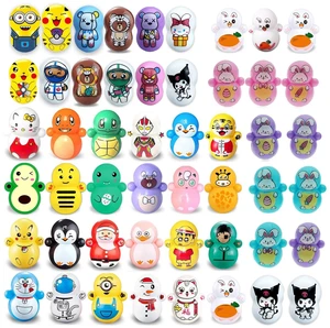 Random Tumbler Wobbler Toys - Stress Relief 70PCS Colorful Mini Roly-poly Wobbling Toys - Self-righting Miniature Cartoon Desktop Toys | Early Education for Kids & Adults Random Tumbler Wobbler Toys - Stress Relief 70PCS Colorful Mini Roly-poly Wobbling Toys - Self-righting Miniature Cartoon Desktop Toys | Early Education for Kids & Adults