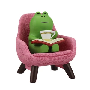 Miniature Frog Figurines - Funny Frog Sculpture for Shelf, Desk Decoration - Frog Desk Accessories - Perfect Cute Frog Gift for Frog Lovers(Pink Sofa) Miniature Frog Figurines - Funny Frog Sculpture for Shelf, Desk Decoration - Frog Desk Accessories - Perfect Cute Frog Gift for Frog Lovers(Pink Sofa)