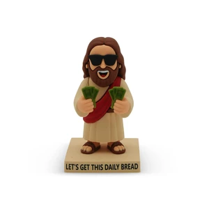 Jesus Mini Desk Figure Lets Get This Daily Bread Funny Religious Novelty Figurine with Sunglasses & Cash, 3 Inch Mini Statue Desk Decor, Christian Gag Gift, Funny Office Desk Toy Jesus Mini Desk Figure Lets Get This Daily Bread Funny Religious Novelty Figurine with Sunglasses & Cash, 3 Inch Mini Statue Desk Decor, Christian Gag Gift, Funny Office Desk Toy