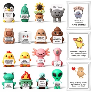 16 Sets Positive Mini Figures with Cards, Motivational Figurine Gifts | Tiny Rubber Figurines, Motivational Figures Gifts for Coworkers Employees Staff, Office Encouragement Thank You Gifts 16 Sets Positive Mini Figures with Cards, Motivational Figurine Gifts | Tiny Rubber Figurines, Motivational Figures Gifts for Coworkers Employees Staff, Office Encouragement Thank You Gifts