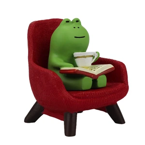 Miniature Frog Figurines - Funny Frog Sculpture for Shelf, Desk Decoration - Frog Desk Accessories - Perfect Cute Frog Gift for Frog Lovers (Red Sofa) Miniature Frog Figurines - Funny Frog Sculpture for Shelf, Desk Decoration - Frog Desk Accessories - Perfect Cute Frog Gift for Frog Lovers (Red Sofa)