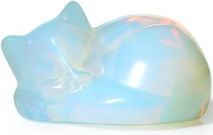 2" Opal Cat Decor Crystals Opalite Ornaments Cat Themed Gifts for Women Hand-Carved Moonstone Sleeping Cats Gemstone Cute Animal Figurines Home Office Desk Decor Stocking Stuffers for Women 2" Opal Cat Decor Crystals Opalite Ornaments Cat Themed Gifts for Women Hand-Carved Moonstone Sleeping Cats Gemstone Cute Animal Figurines Home Office Desk Decor Stocking Stuffers for Women