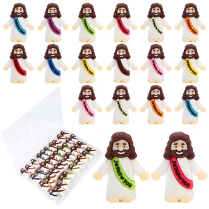 40 Pcs Mini Jesus Figurines Bulk, Little Figures for Baptism Christ Savior | Tiny Action Figures to Hide for Crafts Pocket Seek Religious Gifts Parties Christmas Stuffers Fillers Sunday School 40 Pcs Mini Jesus Figurines Bulk, Little Figures for Baptism Christ Savior | Tiny Action Figures to Hide for Crafts Pocket Seek Religious Gifts Parties Christmas Stuffers Fillers Sunday School