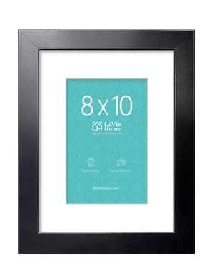 8x10 Picture Frame, 8 x 10 Frame Display Pictures 5x7 with Mat or 8x10 Without Mat, Stable and Sturdy Black Frame and Polished Plexiglass, Horizontal and Vertical Format of The Walls, 1 Pc 8x10 Picture Frame, 8 x 10 Frame Display Pictures 5x7 with Mat or 8x10 Without Mat, Stable and Sturdy Black Frame and Polished Plexiglass, Horizontal and Vertical Format of The Walls, 1 Pc