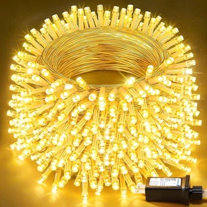 100+16.4FT Warm White LED Fairy Lights, Connectable Clear Wire String Lights with Timer,Waterproof Light Strand for Christmas Tree, Bedroom, Patio, Wedding, Party, Indoor Outdoor Decor 100+16.4FT Warm White LED Fairy Lights, Connectable Clear Wire String Lights with Timer,Waterproof Light Strand for Christmas Tree, Bedroom, Patio, Wedding, Party, Indoor Outdoor Decor