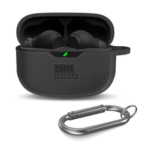 Case Cover for JBL Vibe 200TWS & Beam, Silicone Protective Anti-Scratch Shock Resistant Logo Visible Cover, Compatible Devices, Carabiner-Black Case Cover for JBL Vibe 200TWS & Beam, Silicone Protective Anti-Scratch Shock Resistant Logo Visible Cover, Compatible Devices, Carabiner-Black