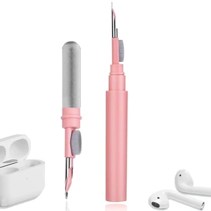 Cleaner Kit for Airpods,Earbuds Cleaning kit for Airpods Pro 1 2 3, Multi-Function Cleaning Tool with Brush Flocking Sponge for Wireless Earphones Bluetooth Headphones Case Camera and Phone (Pink) Cleaner Kit for Airpods,Earbuds Cleaning kit for Airpods Pro 1 2 3, Multi-Function Cleaning Tool with Brush Flocking Sponge for Wireless Earphones Bluetooth Headphones Case Camera and Phone (Pink)