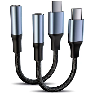 USB Type C to 3.5mm Headphone Jack Adapter, 2 Pack | Stable Connection, Clear Calls, No Buzzing Noise, USB C Aux Audio Dongle Compatible with iPhone 17 16 15 Pro/Pro Max, Samsung S24/S23/S22 USB Type C to 3.5mm Headphone Jack Adapter, 2 Pack | Stable Connection, Clear Calls, No Buzzing Noise, USB C Aux Audio Dongle Compatible with iPhone 17 16 15 Pro/Pro Max, Samsung S24/S23/S22