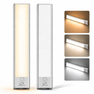 2Pack Under Cabinet Lighting, 2200mAH Recharge Motion Sensor Light Indoor,Stepless Dimmable Kitchen Counter Light, Magnetic Stick-on Night Light for Closet, Pantry, Stairs(11.8'') 2Pack Under Cabinet Lighting, 2200mAH Recharge Motion Sensor Light Indoor,Stepless Dimmable Kitchen Counter Light, Magnetic Stick-on Night Light for Closet, Pantry, Stairs(11.8'')