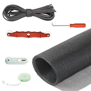 New Window Screen Replacement,48"x118" Screen Repair Kit for Window, Charcoal Fiberglass Mesh with Rolling Tool/Hook/Ruler/Cutter/Spline,Sliding Screen Door Replacement for Window & Patio Doors New Window Screen Replacement,48"x118" Screen Repair Kit for Window, Charcoal Fiberglass Mesh with Rolling Tool/Hook/Ruler/Cutter/Spline,Sliding Screen Door Replacement for Window & Patio Doors