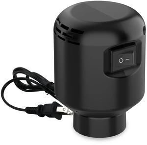 Electric Vacuum Pump for Storage Bags, Black | Dual-interface Design Compatible with Multiple Vacuum Seal Bags, Great for Clothing, Quilts and Blankets Electric Vacuum Pump for Storage Bags, Black | Dual-interface Design Compatible with Multiple Vacuum Seal Bags, Great for Clothing, Quilts and Blankets