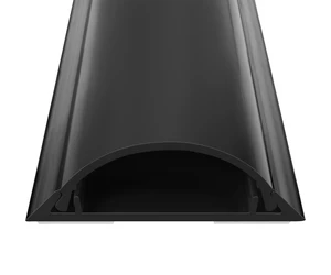 34in Cord Covers for Wires on Floor, Large Capacity Wire Hider, Black | Fits 4-7 Cables, Rigid PVC Construction, 2 Pack 17" Each, Seamless Connection, Self-Adhesive, Cord Cavity 1.8" W x 0.6" H 34in Cord Covers for Wires on Floor, Large Capacity Wire Hider, Black | Fits 4-7 Cables, Rigid PVC Construction, 2 Pack 17" Each, Seamless Connection, Self-Adhesive, Cord Cavity 1.8" W x 0.6" H