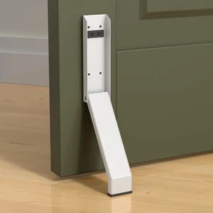 Door Stop, No Drilling Door Stoppers to Keep Door Open, Easy Pedal Kick Down Door Holder, Bottom of Door (White x 1 Pack) Door Stop, No Drilling Door Stoppers to Keep Door Open, Easy Pedal Kick Down Door Holder, Bottom of Door (White x 1 Pack)