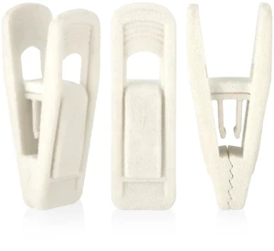 Ivory Velvet Hanger Clips, 24 Pack Pants Velvet Clips, Large Opening Clip Clothes Pin, Strong Finger Flocked Clip Perfect for Slim-line Clothes Hangers Ivory Velvet Hanger Clips, 24 Pack Pants Velvet Clips, Large Opening Clip Clothes Pin, Strong Finger Flocked Clip Perfect for Slim-line Clothes Hangers