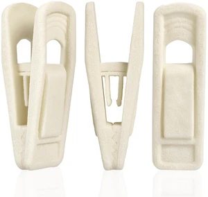 24 Pack Velvet Hanger Clips for Velvet Hangers, Beige | for Pants, Skirts, Baby Clothes 24 Pack Velvet Hanger Clips for Velvet Hangers, Beige | for Pants, Skirts, Baby Clothes