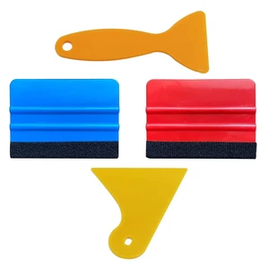 Felt Edge Squeegee Car Wrapping Tool Kits 4 Inch Vinyl Wrap Squeegee Applicator Tool for Car Vinyl Wrap, Window Tint, Wallpaper, Decal Sticker Installation 4PCS Felt Edge Squeegee Car Wrapping Tool Kits 4 Inch Vinyl Wrap Squeegee Applicator Tool for Car Vinyl Wrap, Window Tint, Wallpaper, Decal Sticker Installation 4PCS