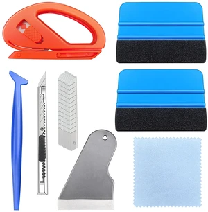 Vicsamer Film Installation Tools Set,Scratch-Free for Car Vinyl & Tint | Car Vinyl Wrap & Tint Squeegee Kit, Felt & Plastic Scraper etc. for Auto & Phone Screen, Clean Cut Edge Tuck, All-in-One Vicsamer Film Installation Tools Set,Scratch-Free for Car Vinyl & Tint | Car Vinyl Wrap & Tint Squeegee Kit, Felt & Plastic Scraper etc. for Auto & Phone Screen, Clean Cut Edge Tuck, All-in-One