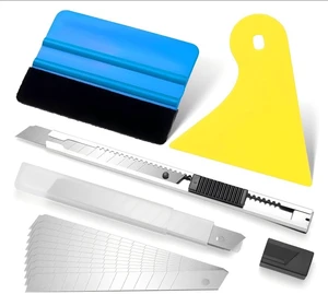 Car Window Tint Kit, 13 Pcs Vinyl Wrap Tool Kit, Wallpaper Tools | Vinyl felt squeegee, window film tint kit, peel and stick wallpaper kit smoothing tool, privacy film tint installation kit Car Window Tint Kit, 13 Pcs Vinyl Wrap Tool Kit, Wallpaper Tools | Vinyl felt squeegee, window film tint kit, peel and stick wallpaper kit smoothing tool, privacy film tint installation kit