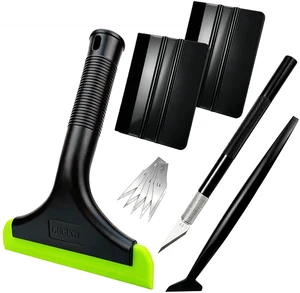 Install Window Film Tint Squeegee Kit, with 7.5in Long Glass Wiper, 4IN Wrap Applicator, Cutter & Blades, Micro Squeegee Install Window Film Tint Squeegee Kit, with 7.5in Long Glass Wiper, 4IN Wrap Applicator, Cutter & Blades, Micro Squeegee