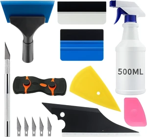 9 Pcs Vehicle Car Window Tint Application Tools Kit Glass Protective Film Installing Tool Car Window Film Squeegee Auto Vinyl Wrap Installation Kit for Vinyl (9) 9 Pcs Vehicle Car Window Tint Application Tools Kit Glass Protective Film Installing Tool Car Window Film Squeegee Auto Vinyl Wrap Installation Kit for Vinyl (9)